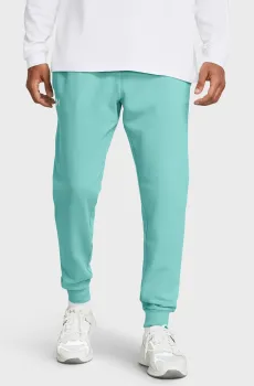 Мужские бирюзовые спортивные брюки UA Rival Fleece Joggers Бирюзовый XL Under Armour 1379774-482