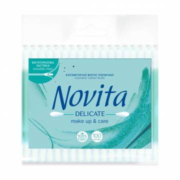 Ватные палочки Novita Delicate, 100 шт Ватные палочки Novita Delicate, 100 шт