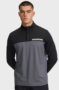 Мужская темно-серая спортивная кофта UA T2G 1/4 Zip Серый XL Under Armour 1389878-002