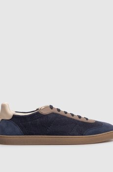 Синие комбинированные кроссовки