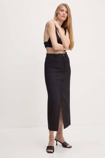Юбка Answear Lab цвет чёрный maxi расклешённая Юбка Answear Lab цвет чёрный maxi расклешённая
