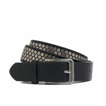 Cropp - Чорний ремінь - чорний Cropp - Чорний ремінь - чорний