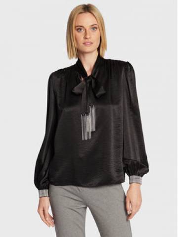 Nissa Блузка TOP13614 Чорний Regular Fit Nissa Блузка TOP13614 Чорний Regular Fit