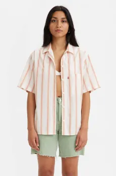 Женская белая рубашка в полоску Белый XXS Levi’s® A4576;0000
