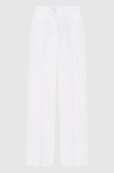 Белые брюки из льна RUMY