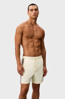 Мужские белые плавательные шорты DRAWSTRING Белый M Calvin Klein LV00N61042