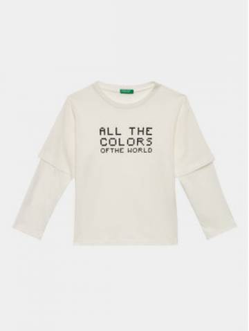 United Colors Of Benetton Блузка 3VR5C10DH Білий Regular Fit United Colors Of Benetton Блузка 3VR5C10DH Білий Regular Fit