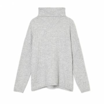 Cropp - Джемпер з коміром-гольф - light grey Cropp - Джемпер з коміром-гольф - light grey
