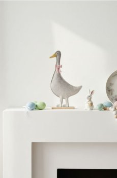 Великодня прикраса у формі гуски - сірий