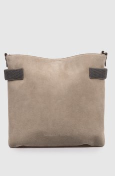 Серая замшевая сумка Essence