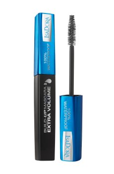 Водостойкая тушь для ресниц IsaDora Build-Up Mascara Extra Volume Waterproof Объемная, 20 Black, 12 мл
