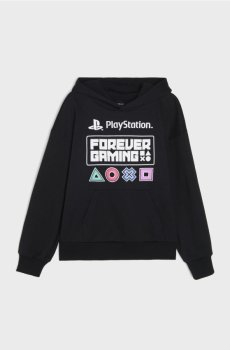 Худі з принтом PlayStation - чорний