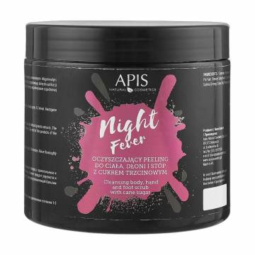 Очищающий пилинг для тела и рук Apis Natural Cosmetics Night Fever, 700 г Очищающий пилинг для тела и рук Apis Natural Cosmetics Night Fever, 700 г