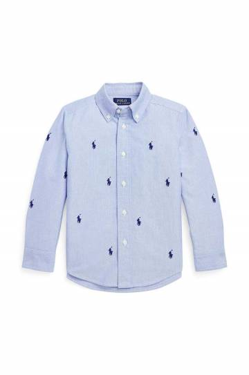 Детская хлопковая рубашка Polo Ralph Lauren 3,22879E+11 Детская хлопковая рубашка Polo Ralph Lauren 3,22879E+11