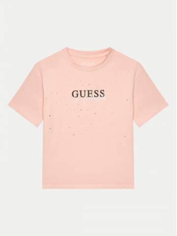Guess Футболка J4YI27 K6YW4 Рожевий Boxy Fit Guess Футболка J4YI27 K6YW4 Рожевий Boxy Fit