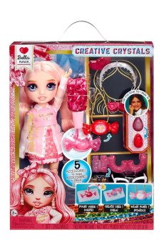 Детский игровой набор с куклой Rainbow High Creative Crystals Белла, с аксессуарами, 27 см, от 8 лет (121367)