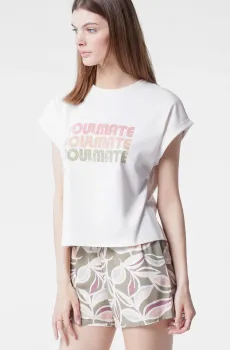 Женский белый топ ROSA Белый M Etam 6534577