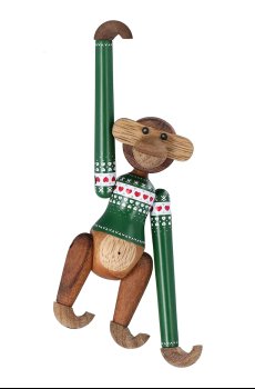 Декоративная фигурка Kay Bojesen Monkey Christmas Jumper 9,5 cm