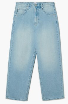 Cropp - Вільні джинси з ефектом виварювання - синій