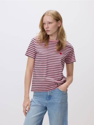 Reserved - Футболка с сердечком - різнобарвний - 165HT-MLC