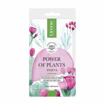 Уценка! Тканевая маска для лица Lirene Power Of Plants с опунцией, 17 г Уценка! Тканевая маска для лица Lirene Power Of Plants с опунцией, 17 г