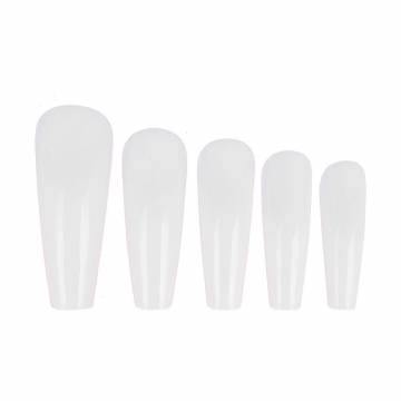 Геловые типсы Tufi Profi Premium Балерина растворимые, длинные, молочные, 240 шт Геловые типсы Tufi Profi Premium Балерина растворимые, длинные, молочные, 240 шт