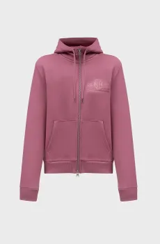Женское розовое худи REG TONAL SHIELD ZIP HOODIE Розовый S Gant 4200671