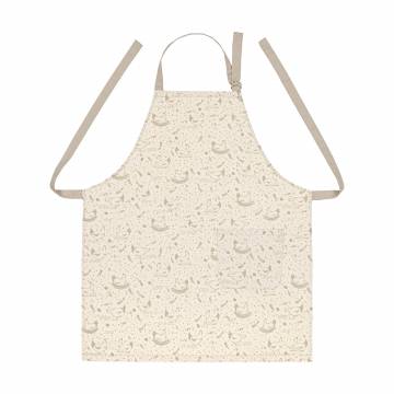 Фартук с регулируемой завязкой Home Line Курочки, светло-коричневый/серо-бежевый (полупанама) (182684) Фартук с регулируемой завязкой Home Line Курочки, светло-коричневый/серо-бежевый (полупанама) (182684)
