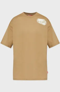 Мужская бежевая футболка T-BOXT-V2 Бежевый M Diesel A19981 0QIAM