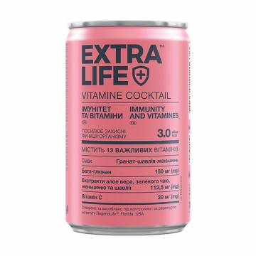 Витаминный коктейль Extra Life Vitamine Cocktail Иммунитет и витамины, 150 мл Витаминный коктейль Extra Life Vitamine Cocktail Иммунитет и витамины, 150 мл