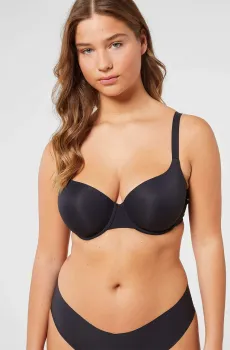 Женский черный бюстгальтер з тонкою чашкою PURE FIT WE CARE Черный 70C Etam 6535785