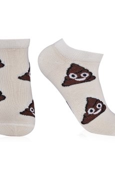 Носки женские AmiGA Какашка, укороченные размер 23-25