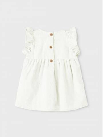 NAME IT Сукня 13214227 Білий Regular Fit NAME IT Сукня 13214227 Білий Regular Fit