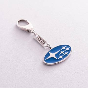 Серебряный брелок для машины "Subaru" 9014.1 Серебряный брелок для машины "Subaru" 9014.1