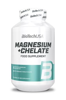 Магний хелатный BioTechUSA Magnesium + Chelate, 250 мг, 60 капсул
