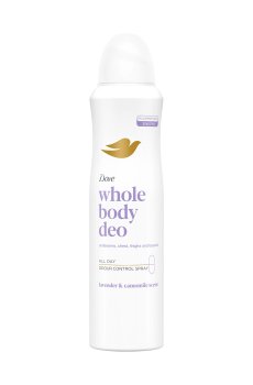 Дезодорант-аэрозоль для всего тела Dove Whole Body Deo с ароматом лаванды и ромашки, 150 мл
