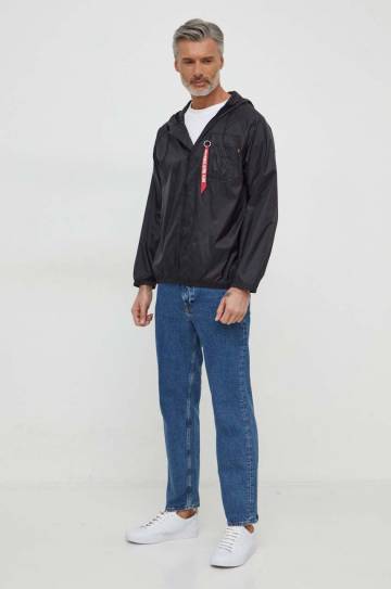 Куртка Alpha Industries мужская цвет чёрный переходная Куртка Alpha Industries мужская цвет чёрный переходная