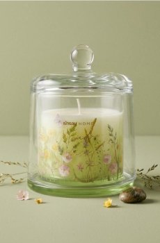 Ароматична свічка Meadow bliss - блідо-зелений