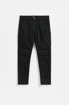 Reserved - Штани slim fit у стилі карго - чорний - XL804-99X