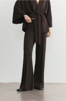 Reserved - Тренувальні штани з модалу - темно коричневий - 904HS-89X