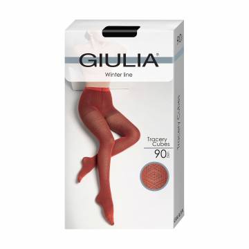 Фантазийные колготки женские Giulia Tracery Cubes с шортиками, 90 DEN, Black, размер 3 Фантазийные колготки женские Giulia Tracery Cubes с шортиками, 90 DEN, Black, размер 3