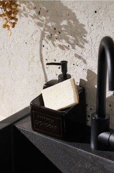 Керамічний дозатор для миючого засобу для посуду - чорний