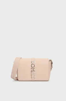 Женская бежевая сумка TJW CITY BOLD FLAP CROSSOVER Бежевый ONESIZE Tommy Jeans AW0AW17048