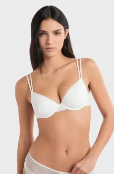 Женский белый бюстгальтер с тонкой чашкой CANDIDE Белый 75B Etam 6557501