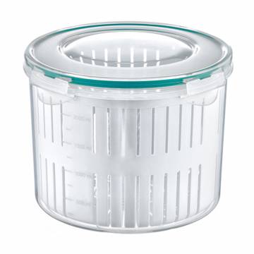 Контейнер Irak Plastik Fresh Box с дуршлагом, круглый, 19*14 см, 2.5 л (5233) Контейнер Irak Plastik Fresh Box с дуршлагом, круглый, 19*14 см, 2.5 л (5233)