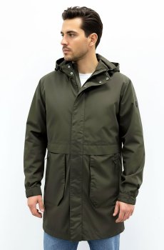 Удлиненная куртка легкая хаки AS-132-lenox-green