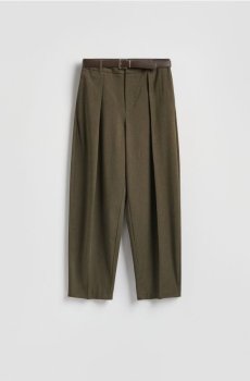 Reserved - Штани з ременем - зелений - 096JL-87X