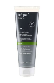 Мужской очистительный пилинг против угрей Tolpa Dermo Men. Pure с древесным углем, 100 мл