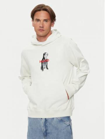 Hugo Світшот Dartchon 50525054 Écru Regular Fit Hugo Світшот Dartchon 50525054 Écru Regular Fit