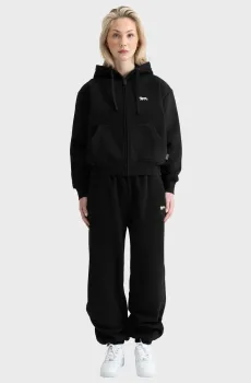 Женский черный спортивный костюм (худи, брюки) Черный XS Lonsdale 118009